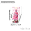 Búho de Santa Claus Navideño Luces de Colores Pegatina para Ventana Decoración del Hogar Pegatina Electrostática Visible por Ambos Lados