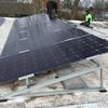 Instalação em Telhado Plano de Suporte de Liga de Alumínio Fotovoltaico para Painéis de Bateria Tripé Pré-Montado