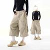 Shorts de Carga Retro Americanos Multibolsillos para Hombres y Mujeres, Marca de Verano de Moda, Pantalones Cortos Sueltos Rectos de Pierna Ancha, Estilo de Gama Alta