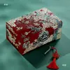 Caixa de joias de dote caixa de armazenamento pacote de material DIY caixa de madrepérola caixa de joias laca popular madrepérola estilo chinês madeira