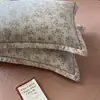 Nuevo 2025 Juego de Cuatro Piezas de Algodón Imitación de Alto Peso 140g Algodón Peinado 40S Cepillado Fundas de Almohada Par 48X74Cm