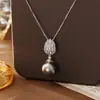 Nuevos Pendientes de Cristal Gris Plateado, Pendientes Largos de Zirconia Micro-Pavimentada de Alta Gama, Lujo Accesible, Pendientes de Moda y Personalizados para Mujer