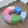 Sofá Hexagonal Blando de Esponja Comprimida Modular para Niños Sofá Creativo Irregular Combinación Etiquetado de una Pieza Transfronterizo