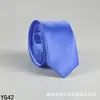 Corbata de color liso para hombre casual 5 cm estilo coreano seda artificial estrecha para lugar de trabajo boda negocios administrativa venta al por mayor