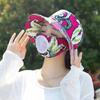 Nuevo Sombrero de Verano para Mujer para Recolección de Té Sombrero para el Sol Cubre-rostro Protector Solar para Exteriores Sombrero para el Sol Un Sombrero Integrado Transpirable que Protege el Rostro