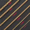 Aço Inoxidável Banhado a Ouro Real Conservante de Cor Corrente de Pérola Quadrada Clip para Fazer Colar Pulseira DIY Materiais Artesanais Corrente de Arroz