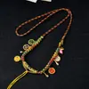 Cordón de Collar Tejido Hecho a Mano de Xizang Cordón de Colgante Multicolor de Venta Caliente Borla Vintage Cordón para Colgar Joyería Popular en Vivo