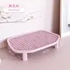 Alfombrilla de control de arena de doble capa para caja de arena de gato, evita que la arena se salga, alfombrilla elevada para que los gatos se froten las patas, accesorios para mascotas