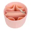 Bolsa de Cosméticos Estilo Minimalista Moderno, Bolsa Interior con Múltiples Compartimentos de Gran Capacidad, Práctico Organizador de Cosméticos Bolsa de Almacenamiento de Fieltro