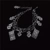 Pulsera de Campana de Múltiples Capas Cruzada para Hombre de Moda Hip-Hop Coreano Cadena de Moda ins Didi Punk Joyería Cool para Mujer