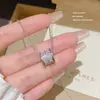 Elegante Collar de Acero de Titanio para Mujer, No se Desvanece, Versátil, Colgante de Alta Gama, Diseño de Nicho de Lujo Ligero, Cadena para Clavícula, Accesorios Transfronterizos