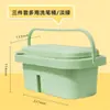 Vendedor recomenda balde de lavagem de pincéis de arte multifuncional balde dobrável três em um recipiente para lavagem de pincéis para estudantes de arte paleta de cores