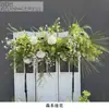 Flores Artificiales para Arreglos Florales de Boda Flores Colgantes Banquete de Compromiso Banquete de Bebé Tablero KT Diseño de Escena Floral para Boda Flores Falsas