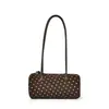 Nova bolsa cilíndrica de couro fosco com bolinhas 2026, bolsa almofada, bolsa de bowling, bolsa de ombro de camurça com alça longa, bolsa de antebraço