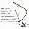 Luz de relleno LED para plantas, luz de crecimiento de espectro completo, luz de relleno para plantas verdes, suculentas, bonsáis, invernadero, clip para plantas