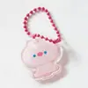 Etiqueta Fofa Estilo Ins Coreano com Corrente de Contas Desenho Animado Acrílico Pingente para Diário Chaveiro Coração de Menina