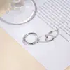 Pendientes de Stud Geométricos de Circonita de Diseño Minimalista para Mujer Nicho Lujo Ligero Moda Versátil Ecológico Galvanizado Accesorios Yiwu Venta al por Mayor