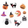 Calabaza de Halloween Casa Embrujada Murciélago Gato Negro Decoración Horquilla para el Cabello de Niños Material Carcasa de Teléfono diy Tarjeta de Pastel de Vacaciones