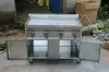 Carrito Multifuncional Comercial para Snacks, Carrito de Hotcakes Portátil, Carrito de Puesto Móvil, Parrilla Teppanyaki Frita, Carrito de Barbacoa para Mercado Nocturno