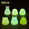 Micro-Paisaje Huevo Daruma Luminoso Hogar Escritorio Luminoso Pequeños Adornos Coche Coche Control Central Animal Resina Pequeños Adornos
