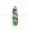 Colgante de jade malayo al por mayor para mujer, collar de jade verde con incrustaciones, colgante de jade azul de Taiwán, gema verde, pequeño regalo