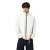 Nueva chaqueta de otoño para hombre, elegante, de tres colores, con cuello alto, corte holgado de alta gama, prenda exterior de moda estilo coreano para adolescentes