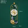 Nuevo reloj de pared decorativo creativo chino colgante de hoja de ginkgo decoración de pared minimalista moderna decoración del hogar sala de estar reloj de pared de moda