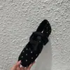 Zapatos de ballet para mujer, estilo retro coreano de lunares para principios de otoño, Mary Janes de punta cuadrada con plataforma interior, estilo francés negro