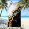 Toalla de Playa de Microfibra Transfronteriza con Logo Personalizado, Absorbente de Agua, Secado Rápido, Toalla de Baño de Terciopelo Doble Cara Estampada, Hecha a Medida para Comercio Exterior