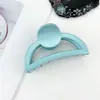 Presilhas de Cabelo Transfronteiriças Fofas e Doces Coroa Dopamina Presilhas de Garra Acrílico Brilhante Presilhas de Tubarão Cor Sólida Presilhas de Cabelo