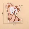 Etiqueta de bordado computador acessórios de vestuário animal de desenho animado fofo coelho macaco patch bordado autoadesivo transfronteiriço tecido bordado