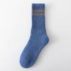 Calcetines de mujer de otoño e invierno gruesos, cálidos, absorbentes del sudor, de goma alta, con suela de rizo, desodorantes, medias negras para mujer