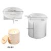 Shan Can Resina Epoxi Cristalina Goteo Redondo Raya Tarro de Almacenamiento Diy Yeso Vaso para Vela Contenedor Molde de Silicona