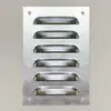 Ventilador de Rejilla de Acero Inoxidable Hierro Aleación de Aluminio Ventilación Pasante Campana Extractora Disipación de Calor Ventilación Placa de Rejilla Perforada a Prueba de Lluvia