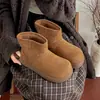 Botas de Neve Grossas com Solado Espesso para Aumentar a Altura, Novo Estilo Inverno 2026, Femininas, Acolchoadas com Pelúcia Grossa, Quentes, de Algodão, Cano Curto
