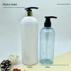 Frasco de Shampoo Redondo de 500ml, Frasco de Detergente de Louça e Líquido para Limpeza de Carros de 1000ml, Frasco de Shampoo e Gel de Banho Tamanho Família