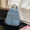 Riñonera de Pecho de Mezclilla Estilo Retro Americano para Mujer, Bolso Cruzado de un Solo Hombro, Bolso Versátil Multifuncional de Moda Nueva para Viajero, Casual