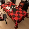 Toalha de Mesa Impermeável e à Prova de Óleo, Sem Lavagem, Retangular, Decoração de Casa, Estilo Ins, Linho Sintético, Mesa de Centro, Toalha de Mesa para Dormitório, Luxo Leve, Sensação de Alta Qualidade