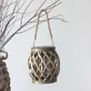 Lanterna de Vime Vintage para Mesa de Bar e Café Lâmpada de Velas Adereços para Fotografia Noturna e Hanfu