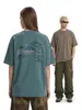 Camiseta Pesada Jie Zhan para Hombre con Estampado de Montaña Nueva Colección Primavera/Verano 2026 Fresca al Tacto, Absorbe el Sudor, Moderna, Manga Corta