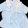 Pijama Azul Rilakkuma Novo Estilo de Celebridade da Internet para Mulheres, Conjunto de Duas Peças com Shorts de Manga Curta para o Verão, Pode Ser Usado Fora de Casa como Conjunto de Loungewear