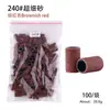 Anillos de Lijado para Pulir Uñas, Rollos de Papel de Lija para Pulir, Anillos de Lijado de Alta Calidad para Brocas de Uñas, Coloridos, 100 Piezas/Paquete