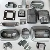 Conjunto Completo de Accesorios para Barandilla de Acero Zincado Base de Fijación Soporte Lámina de Hierro Cubierta Ovalada Soporte en Forma de Z Cubierta Decorativa Valla Sin Soldadura