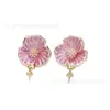 Base para Aretes de Perlas DIY Aretes con Forma de Flor para Mujer Versátil Aguja de Plata S925 Venta al por Mayor Accesorios Semi-Terminados para Aretes de Perlas