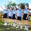 Nuevo Conjunto de Uniforme Escolar para Estudiantes de Primaria y Secundaria, Uniformes de Clase para Primavera, Otoño y Verano, Uniformes para Maestros de Jardín de Infancia, Uniformes de Graduación y Uniformes Deportivos