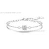 Série Cintura FinaDesign de Luxo Leve de Alta Qualidade Pulseira de Camada Dupla para Afinar a Cintura para Mulheres, Pulseira de Nicho Empilhável