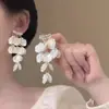 Placa de Incienso para Mosquitos sin Orejas Pinza para Oreja Diseño de Estilo Frío Pendientes Pendientes Largos con Borlas para Mujer Pinza para Oreja Indolora Versátil