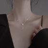 Collar de Mariposa Fritillaria para Mujer Verano Versátil Lujo Ligero Diseño de Nicho Collar de Clavícula con Borlas de Gama Alta Estilo Frío