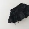 Calça Saia Meia Elástica Lisa Colorida Floral para Meninas 2026 Verão Novo Doce e Fofa com Laço Estilo Coreano Shorts Saia