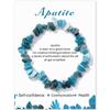 Pulsera de piedra de cuentas de grava vintage de negocios multicolor con cuerda elástica de cartón pulsera venta caliente transfronteriza europea y americana